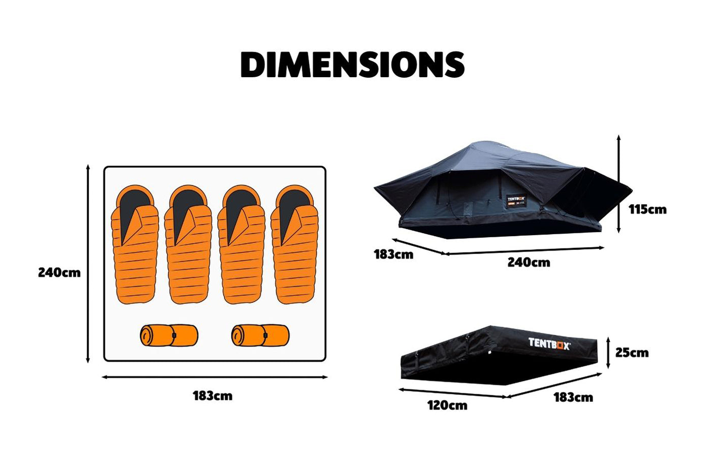 Namiot Dachowy - TentBox Lite XL