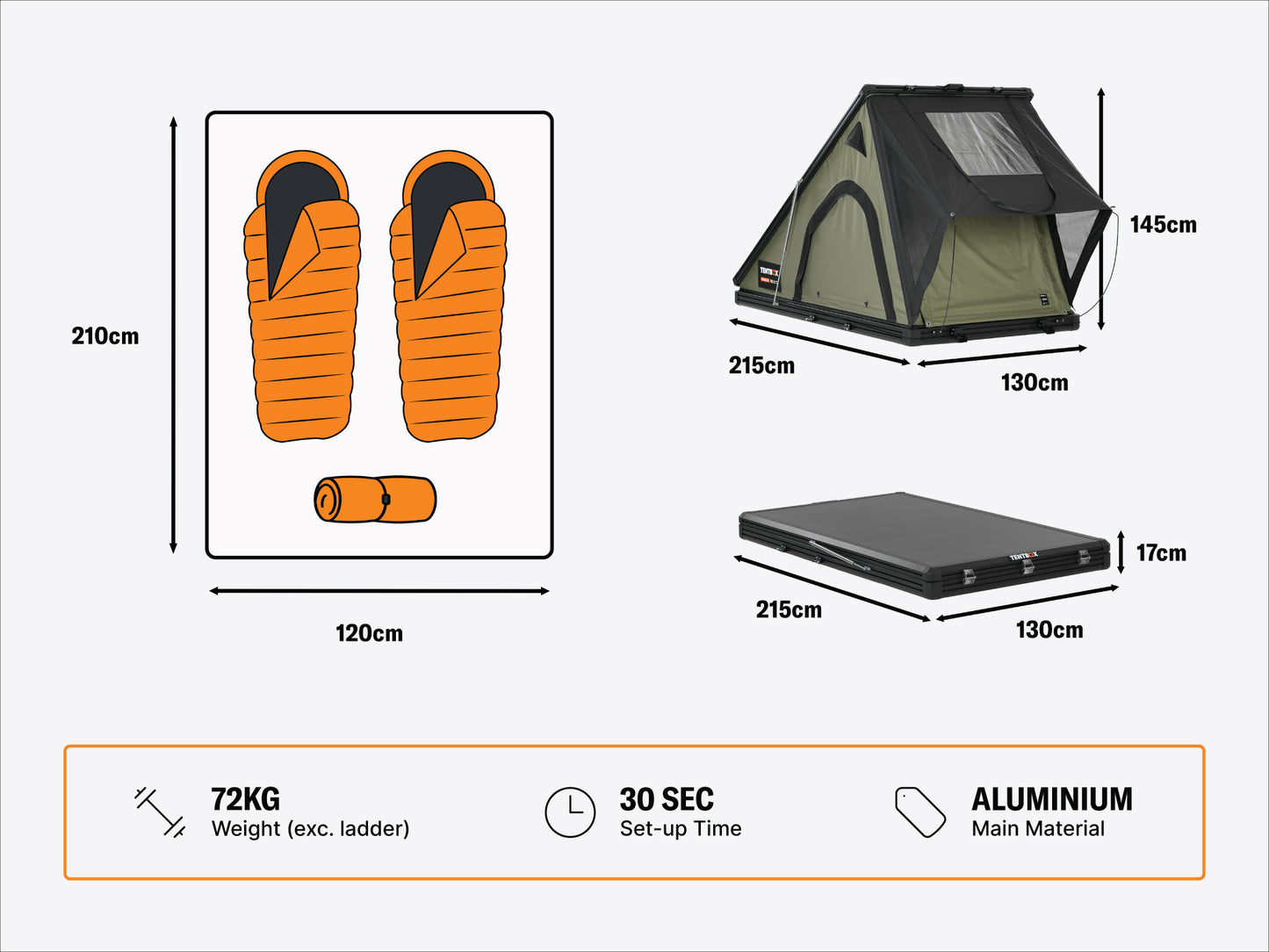 Namiot Dachowy - TentBox Cargo 2.0