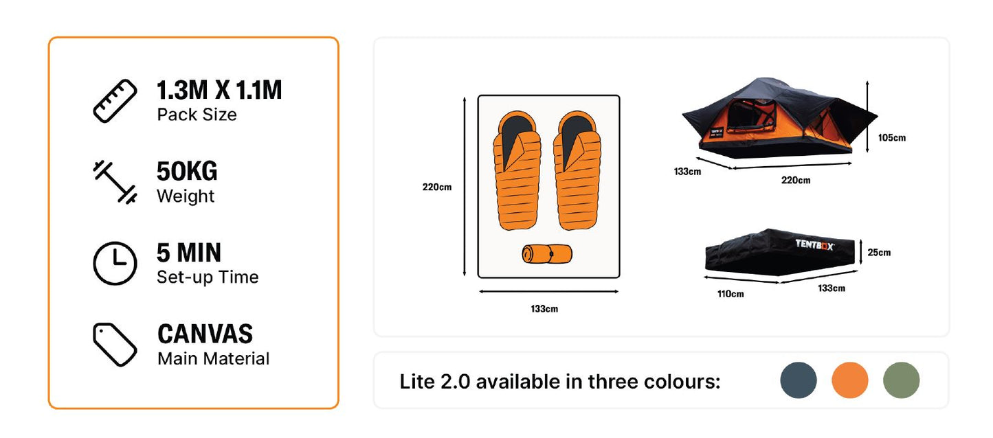 Namiot Dachowy - TentBox Lite 2.0
